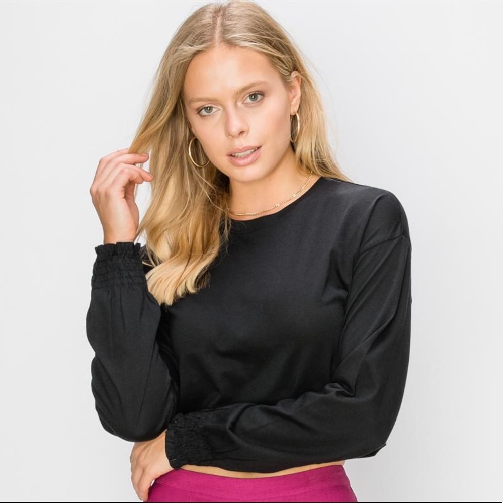 Long Sleeve Crop Tee